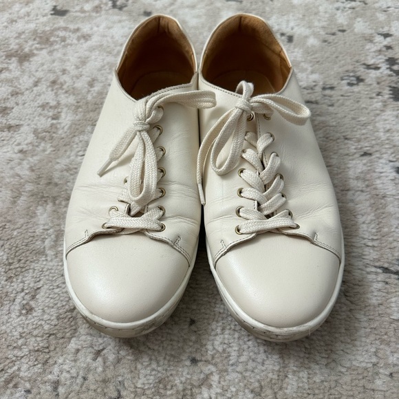 SEZANE Jack Trainers Patent Leather Comfort Sneakers Beige US 9.5 - Picture 4 of 11